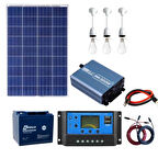 105 Watt Güneş Paneli Tv Aydınlatma Paketi Solar Paket