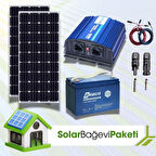 1200 Watt Tv Aydınlatma Bağ Evi Güneş Enerjisi 250W Solar Paket