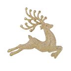 Simli Geyik Yılbaşı Süsü Gold Renk 25 CM