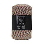 Makrome Sim Cord 2 MM Açık Gökkuşağı