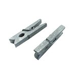 Ahşap Mandal Minik Boy (100 Adet)  Gümüş