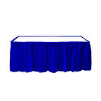 Plastik Masa Kenarı Eteği  Saks Mavi