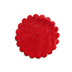 Taşlı Organze Hazır Kesilmiş Tül 24 CM (100 Adet)  Kırmızı