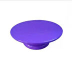 Plastik Döner Pasta Sıvama Standı 32 Cm   Mor