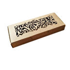 Karton Kutu Lazer Kesim  6.5X16X2.5 (25 Adet)  Kraft