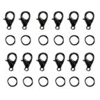 Kolye Halhal Bileklik Papağanı Ve Halkası (50 Adet)  Siyah