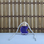 Cam Şişe Parfüm Şişesi Ahşap Kapaklı İpli Apple Modeli  (25 Adet)