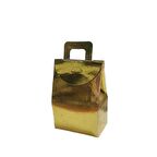 Kına Ve Çerez Çantası Karton DÜZ 7.5X11X4  CM (20 Adet)  Gold