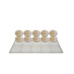 Epoksi Silikon Kalıp Çoklu Magnet Kalıbı Düz Yuvarlak Seri Döküm Kalıbı 5 CM  10 Lu