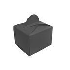 Karton Lokumluk Düz Renk (25 Adet)  Siyah