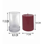 Poli Karbon Mum Kalıbı  Kare 9X6,7