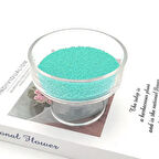 Kristal Tozu Boncuk Vanilya Kokulu Parafin (Mum Yapım Malzemesi ) (500) Gram  Turkuaz