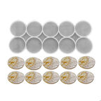 Epoksi Silikon Kalıp Çoklu Magnet Kalıbı Düz Yuvarlak Daire  Seri Döküm Kalıbı 8 CM  10 Lu