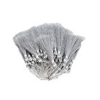 Püskül Simli Ve  Parlak (10 Adet)  Gümüş