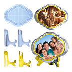 Epoksi Reçine Silikon Kalıp Ayaklı Resimlik Fotoğraflık Çerçeve Fotoğraf Standı Kalıbı