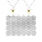 Epoksi Kalıbı Çoklu Daire Kolye Ve Anahtarlık Kalıbı 3.3 CM 24 Lü