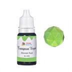 Epoksi Reçine Transparan Boya Pigment Şeffaf Epoksi Boyası 20 ML  Floresan Yeşil - 6038