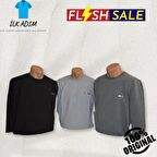 erkek açık gri sweatshirt