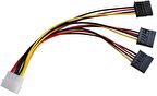 PrimeX PX-5101 3 port Sata Çoklayıcı, Molex to 3xSata Power Hdd/DVD/SSD PSU Güç Kablosu