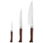 Opinel Forges 1890 Şef Bıçağı Seti 3'lü Kahverengi 
