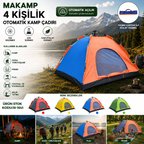 4 KİŞİLİK TOZ GEÇİRMEZ 200CMX200CMX135CM OTOMATİK KAMP ÇADIR HERHANGİ BİR RENK GÖNDERİLİR (3126)