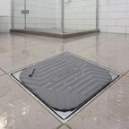 Gri Kare Evye Gider Koku Önleyici Silikon Mat – Lavabo Süzgeç ve Haşere Engelleyici (3126)