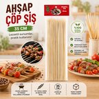AHŞAP ÇÖP ŞİŞ 35CM 46PCS (3126)