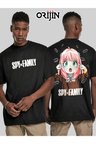 Spy X Family Anya Forger Ön Arka Baskılı Unisex Siyah