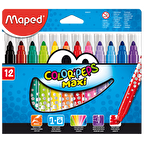 Maped Keçeli Boya Kalemi Maxi 12 Renk 846020