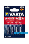 Varta Long Life Max Power Aaa Alkalin Ince Kalem Pil 4lü Kampanya