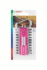 Bosch - 21 Parça Yaylı Kancalı Vidalama(Pembe)