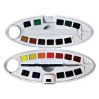 Pebeo Watercolour Aquarelle Fine Sulu Boya 24 Renk Oval Palet