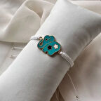 Uretti - Ayşe 5609 - 3208 Şans Fili Figürlü Makrome İp Bileklik