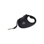 PETLOVEBUTİK Master Serisi Otomatik Uzatma Tasması XS-12kg-3mt - BLACK