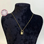 Uretti - Mehtap 4435 - El Yapımı 925 Ayar Tasarım Gümüş Kolye - Gold