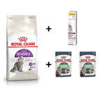 Royal Canin Sensible 33 Kuru Kedi Maması 2 kg + 2 Adet RC Yaş Mama 85 gr + 20 gr GimCat Malt 