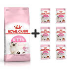 Royal Canin Kitten Yavru Kuru Kedi Maması 4 Kg + 6 Adet Yaş Mama