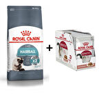 Royal Canin Hairball Care Kedi Maması 2 kg + 12 Adet Yaş Mama