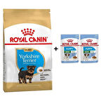 Royal Canin Yorkshire Terrier  Yavru köpek Maması 1,5 kg + 2 Adet Yaş Mama Hediye