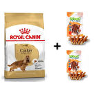 Royal Canin Cocker Yetişkin Köpek Maması 3 kg + 2 Adet Wooc Ödül 80 Gr 