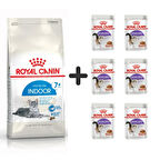 Royal Canin İndoor 7+ Yaşlı Kuru Kedi Maması 1,5 Kg + 6 Adet Yaş Mama