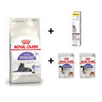 Royal Canin +7 Yaş Üzeri Kısırlaştırılmış Kedi Maması 3,5 Kg + 2 Adet RC Yaş Mama 85 gr + 20 gr GimCat Malt 