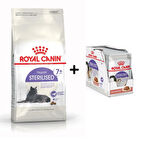 Royal Canin +7 Yaş Üzeri Kısırlaştırılmış Kedi Maması 3,5 Kg + 12 Adet Yaş Mama