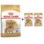 Royal Canin Pomeranian Yetişkin Köpek Maması 3kg + 2 Adet Yaş Mama Hediye
