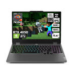 Lenovo LOQ Ryzen 7-7435HS 8-GBDDR5 2 TBSSD RTX4050 (6GB-105W) 15.6" FHD Freedos Oyuncu Notebook 83JC00CRTRHMF6