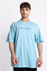 Adam Boxes Oversize O-Yaka T-shirt Fmsuelto - Açık Mavi