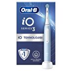 Oral-B IO 3  Mavi Elektrikli Diş Fırçası, 1 Diş Fırçası Başlığı, Braun Tasarımı