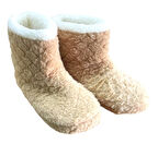 Auris B2025001 Kadın Peluş Kışlık Günlük Ev Botu Kum