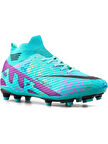 La Liga K565 Çocuk Çoraplı Çim Saha Kramponu Turkuaz - Mor
