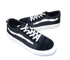 Noka Vespa Erkek Denim Keten Sneaker Ayakkabı Siyah